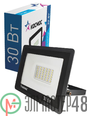 Прожектор 30Вт 2400лм 6500К IP65 Космос K_PR5_LED_30