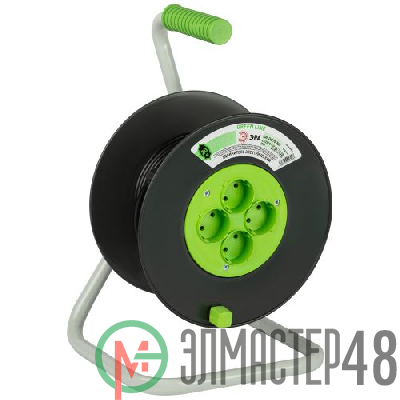 Удлинитель на пластик. катушке 4х20м без заземл. KAT-2x0.75-20m Greenline ПВС 2х0.75 Эра Б0065069