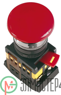 Кнопка AEAL-22 "Грибок" с фикс. красн. D22 240В 1з+1р ИЭК BBG60-AEAL-K04