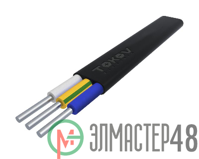 Кабель TOKOV ELECTRIC АВВГ-Пнг(А)-LS 3х6 ОК (N PE) 0.66кВ (м) 00-00036351