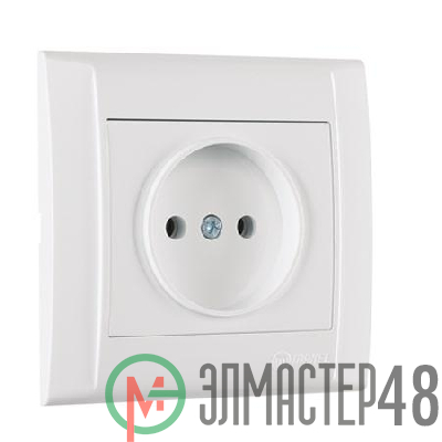 Розетка 1-м СП Defne 16А IP20 без заземл. с сетевым фильтром бел. Makel 42001002