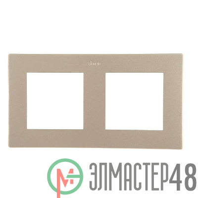 Рамка 2-м Simon24 шампань 2400620-034