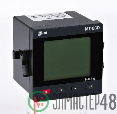 Мультиметр цифровой МТ-96D 3ф вх. 600В 5А RS-485 96х96мм LCD-дисплей DEKraft 51428DEK