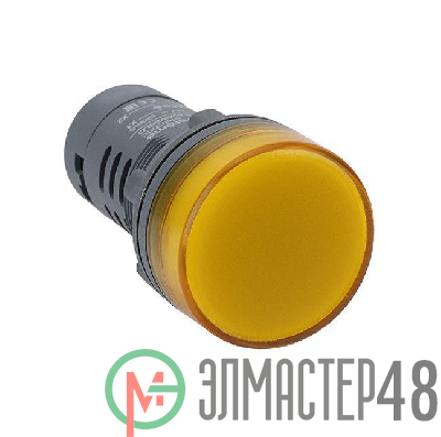 Лампа сигнальная монобл. SB7 22мм LED 24В DC желт. SE SB7EV08BP