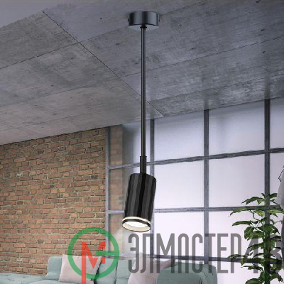 Светильник OL43 BK MR16 GU10 IP20 настенно-потолочный спот черн. Эра Б0058490