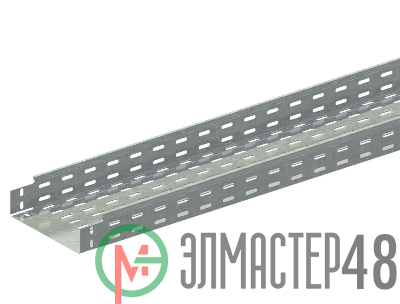 Лоток прямой замковый перфорированный 200х100 L3000 сталь 1мм ЛМс-ПЗМ цУТ2.5 СОЭМИ Н0122152624