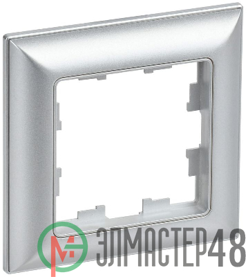 Рамка 1-м BRITE РУ-1-Бр алюм./алюм. IEK BR-M12-12-K47