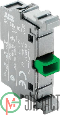 Блок контактов MCB-10 фронт. монтаж 1НО ABB 1SFA611610R1001