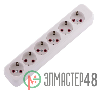 Колодка удлинителя 6-м с заземл. Lezard 720-0600-601