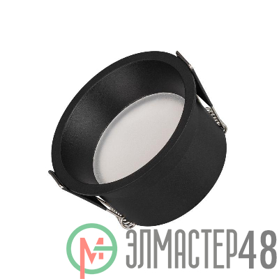 Светильник светодиодный MS-BREEZE-BUILT-R82-9W Warm3000 BK 80 deg IP20 230В металл Arlight 036619
