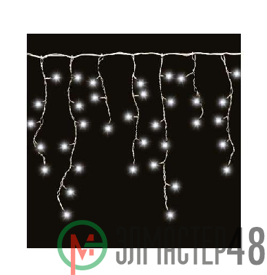 Гирлянда "Сосульки" IC80LD-WW-E 80LED 2м бел. SHlights 4690601041197