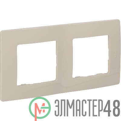 Рамка 2-м Etika сл. кость Leg 672512