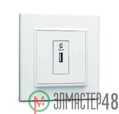 Розетка для зарядного устройства USB KAREA бел. Makel 56001465