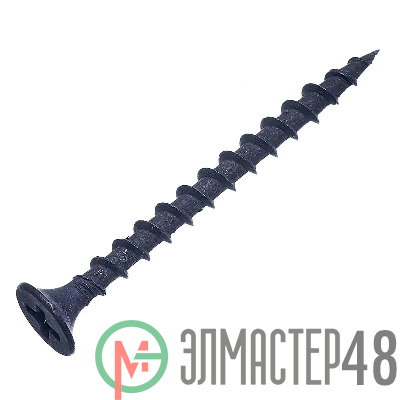 Саморез гипрок-дерево 3.5х35 потай крупн. резьба оксид (уп.30шт) европодвес СТРОЙМЕТИЗ 2010051