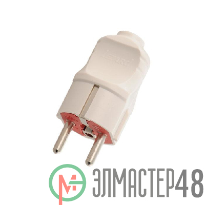 Вилка электрич. с заземл. UPS бел. Lezard 715-0501-605