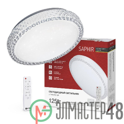 Светильник светодиодный COMFORT SAPHIR 125Вт 3000-6500К 10000лм 230В 500х115мм с пультом ДУ IN HOME 4690612059549
