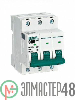 Выключатель автоматический 3п 50А характеристика C ВА-103 6кА SchE 12310DEK
