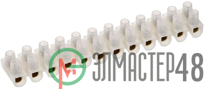 Колодка клеммная ЗВИ-60 6-16кв.мм 12пар ПВХ ИЭК UZV1-060-16