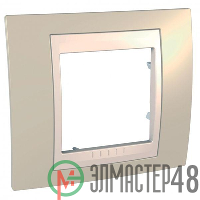 Рамка 1-м Unica Хамелеон песч./беж. SchE MGU6.002.567