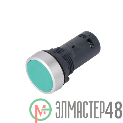 Кнопка моноблочная SB7 22мм с возвратом металл 1НО IP65 зел. SE SB7EA31