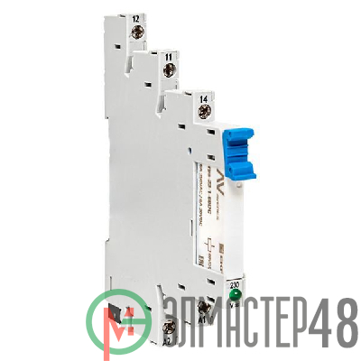 Реле промежуточное РП slim 23/1 6А 230В AC с розеткой в сборе EKF rps-23-1-60-rms230AC