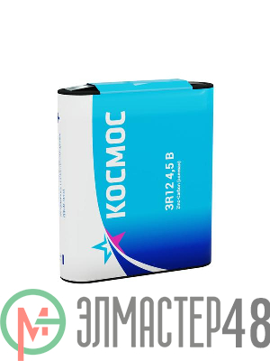 Элемент питания солевой "квадрат" 3R12 Космос KOC3R12