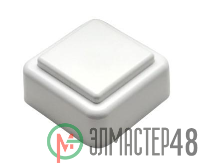 Кнопка звонка (выключатель для бытовых электрических звонков) Тритон ВЗ1-01 бел.