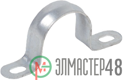Скоба крепежная двухлапковая d48-50мм метал. IEK CMAT11-48-050