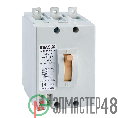 Выключатель автоматический 16А 12Iн ВА21-29В-321810 У3 690В AC НР=220В AC/DC КЭАЗ 254960