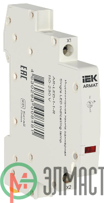 Лампа индикаторная одинарная LED 110-230В AC красн. ARMAT IEK AR-LED-1-1-R