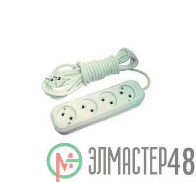 Удлинитель 4х5м без заземл. 10А IP20 Makel MGP144