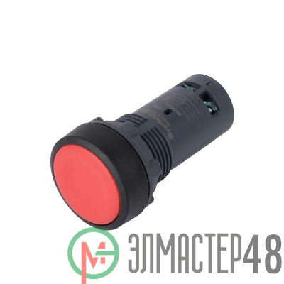Кнопка моноблочная SB7 22мм с возвратом пластик 1НО IP65 красн. SE SB7NA42