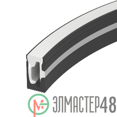 Профиль силиконовый WPH-FLEX-0612-SIDE-S8-5m BLACK силикон (уп.5м) Arlight 045782