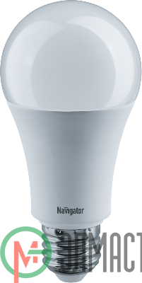Лампа светодиодная 61 239 NLL-A70/A60-15-230-6.5K-E27 грушевидная Navigator 61239