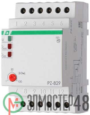 Реле уровня PZ-829 (двухуровневый монтаж на DIN-рейке 35мм 230В AC 2х16А 2перкл. IP20) F&F EA08.001.002