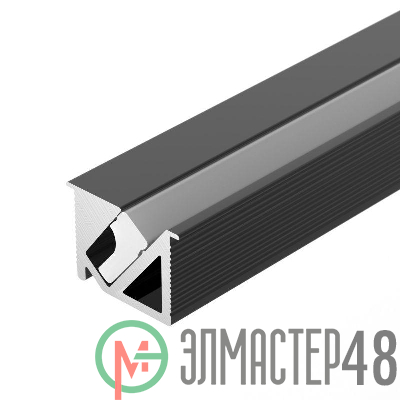 Профиль SL-BEVEL-H10-F14-2000 ANOD BLACK L2000 алюм. Arlight 044084