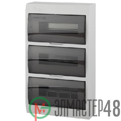 Бокс ЩРН-П-36 мод. навесной пластик IP41 SIMPLE NO-box_simple-plastic_36_surface ЭРА Б0041529