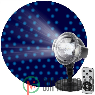 Проектор LED Падающий снег мультирежим холодный свет 220В IP44 ENIOP-03 ЭРА Б0041644