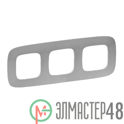 Рамка 3-м Valena Allure универсальная алюм. Leg 754393