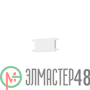 Коннектор прямой горизонтальный для накладного и встраиваемого монтажа для магнитной системы Galakti 46x26x6мм бел. VARTON V4-R7-00.RG23.TRK-0007
