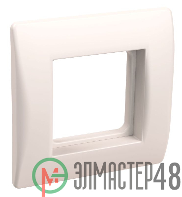 Рамка 1-м 2мод. с суппортом для коробок КМКУ бел. ИЭК CKK-40D-RSK2-K01