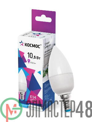 Лампа светодиодная CN 10.5Вт 6500К E14 220В Космос LkecLED10.5wCNE1465