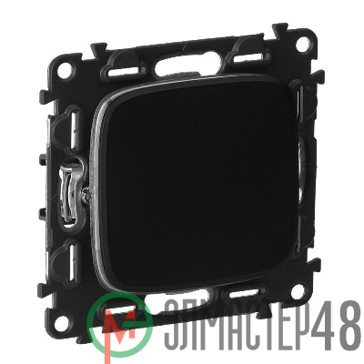 Механизм выключателя 1-кл. СП Valena Allure 10А IP20 250В 10АХ с лиц. панелью безвинт. зажимы антрацит Leg 752911