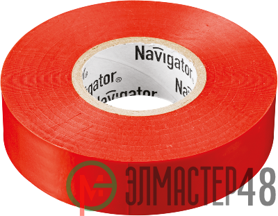 Изолента ПВХ 19мм (рул.20м) красн. NIT-A19-20/R Navigator 71111