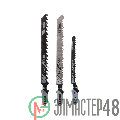 Набор полотен для электролобзика № 3 T144D/T101BR/T119BO 3шт Kranz KR-92-0322
