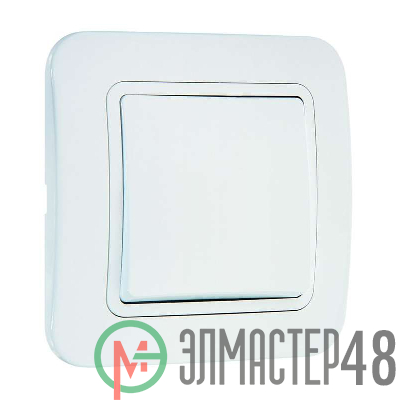 Выключатель 1-кл. СП Lillium 10А IP20 бел./бел. Makel 70001