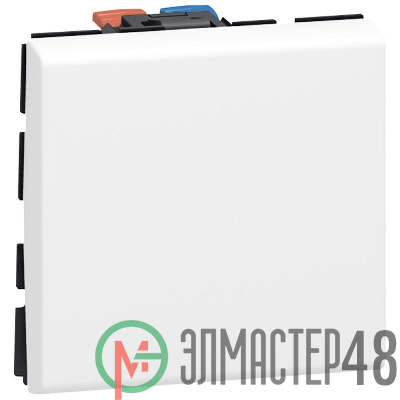 Механизм выключателя 1-кл. 2мод. СП Mosaic NEW 10А IP31 бел. Leg 077010