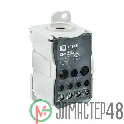 Блок распределительный КРОСС крепеж на панель и DIN КБР-250А EKF plc-kbr250
