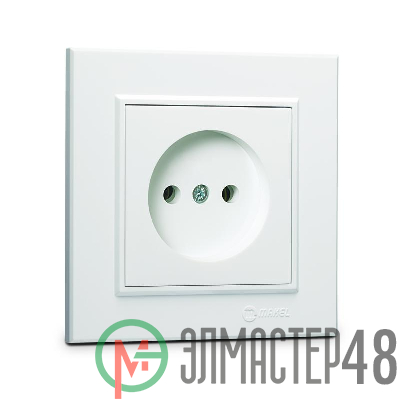 Розетка б/з (Керамика) СП Karea 16А IP20 бел. Makel 56001002