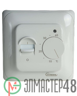 Термостат мех. MT-26 датчик пола +5/+40град.C 230В 16А 3.5кВт бел. Extherm MT-26